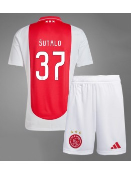 Ajax Josip Sutalo #37 Replika Hemmakläder Barn 2024-25 Kortärmad (+ byxor)